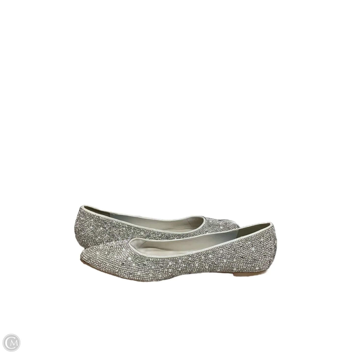 Shoes Flats By Clothes Mentor In Silver, Size: 11