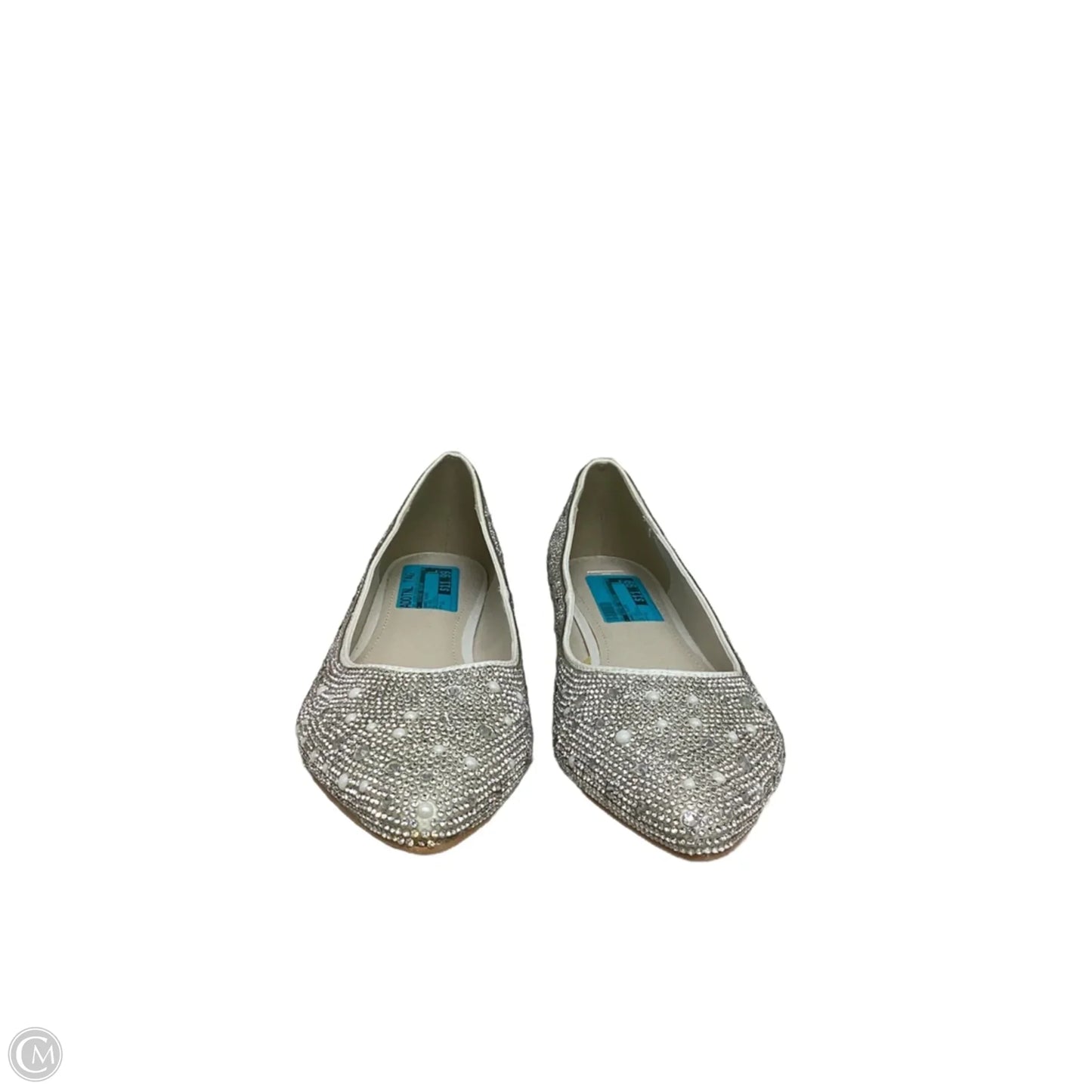 Shoes Flats By Clothes Mentor In Silver, Size: 11
