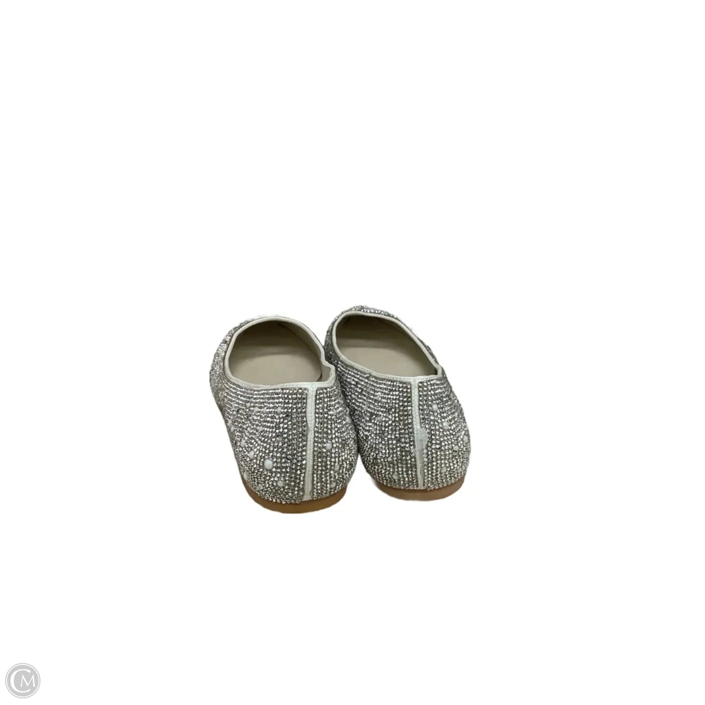 Shoes Flats By Clothes Mentor In Silver, Size: 11
