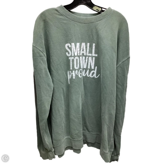 Sweater By Clothes Mentor In Green, Size: Xl