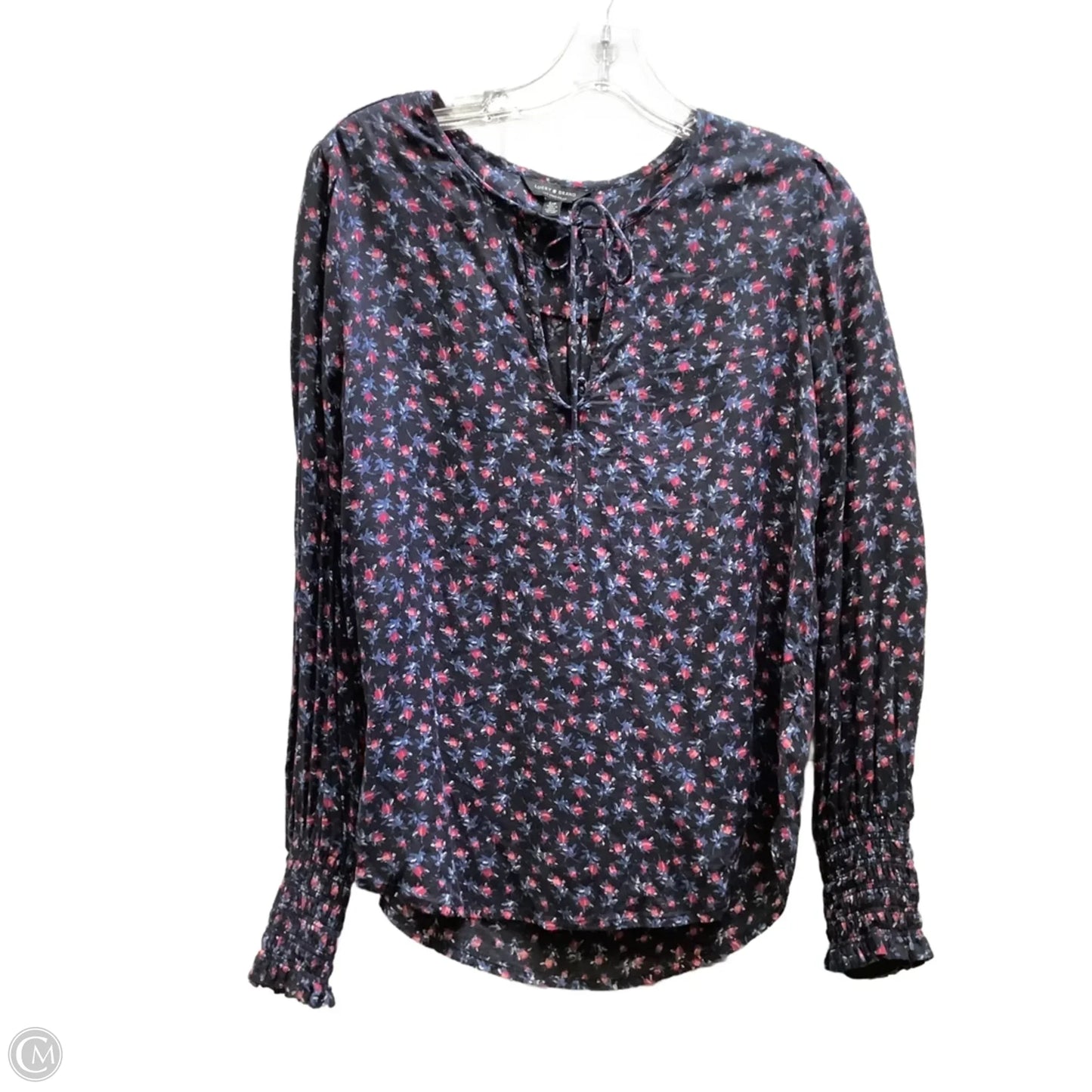 Top Long Sleeve By Lucky Brand In Floral Print, Size: S