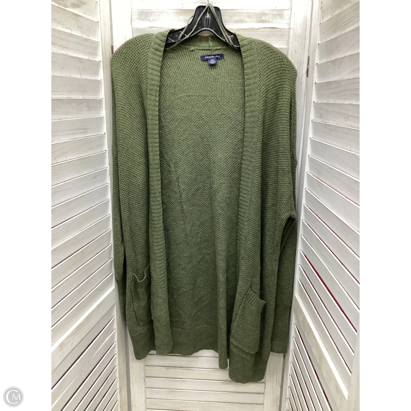 Cardigan By American Eagle In Green, Size: Xs
