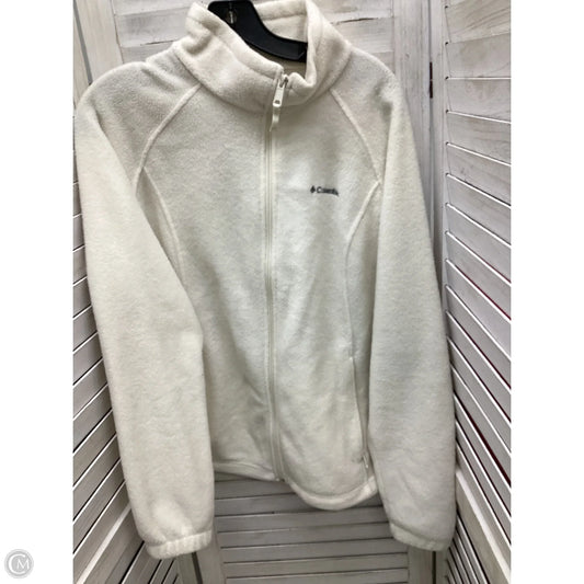 Jacket Fleece By Columbia In White, Size: Xl