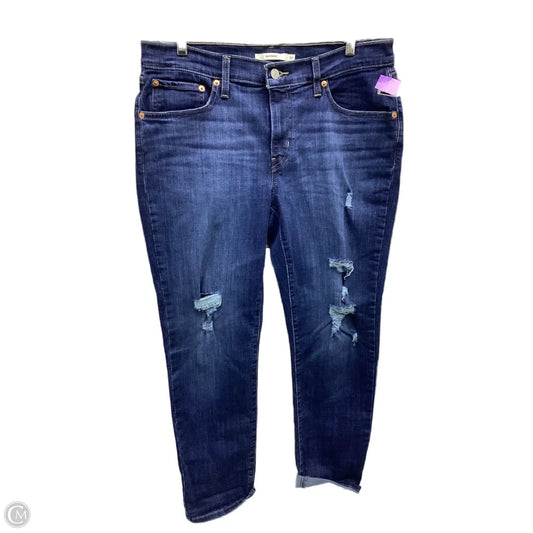 Jeans Boyfriend By Levis In Blue Denim, Size: 8