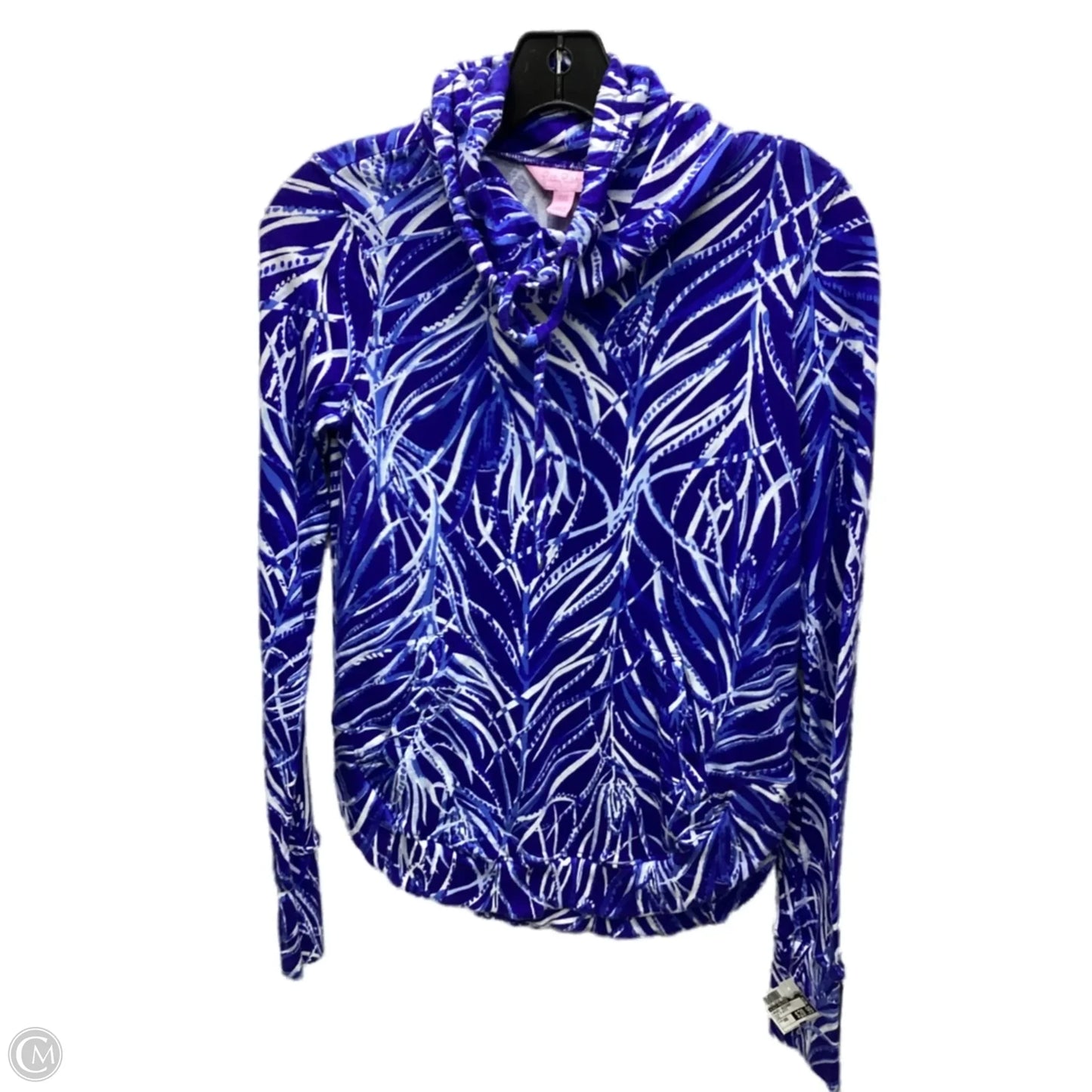 Jacket Designer By Lilly Pulitzer In Blue & White, Size: Xxs