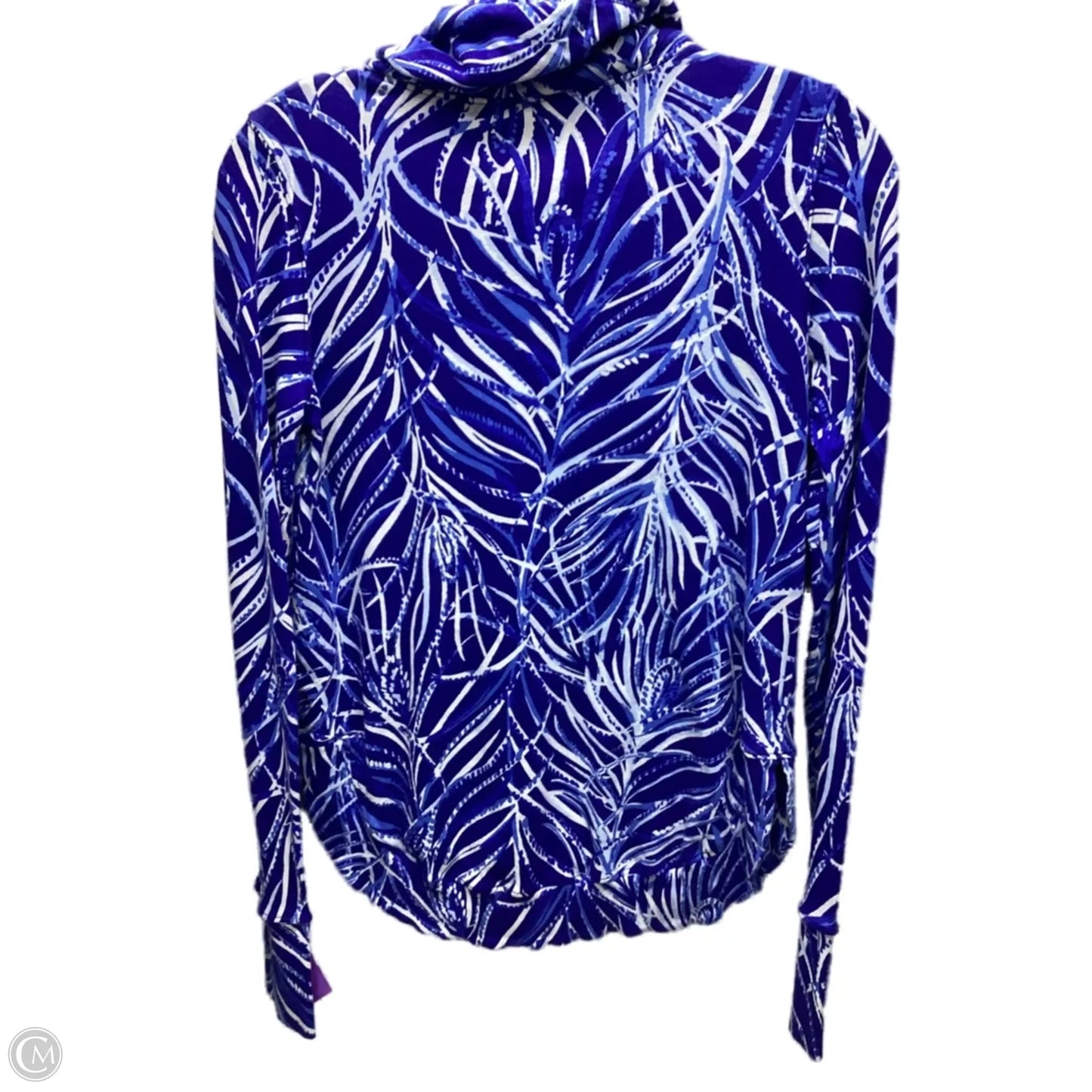 Jacket Designer By Lilly Pulitzer In Blue & White, Size: Xxs