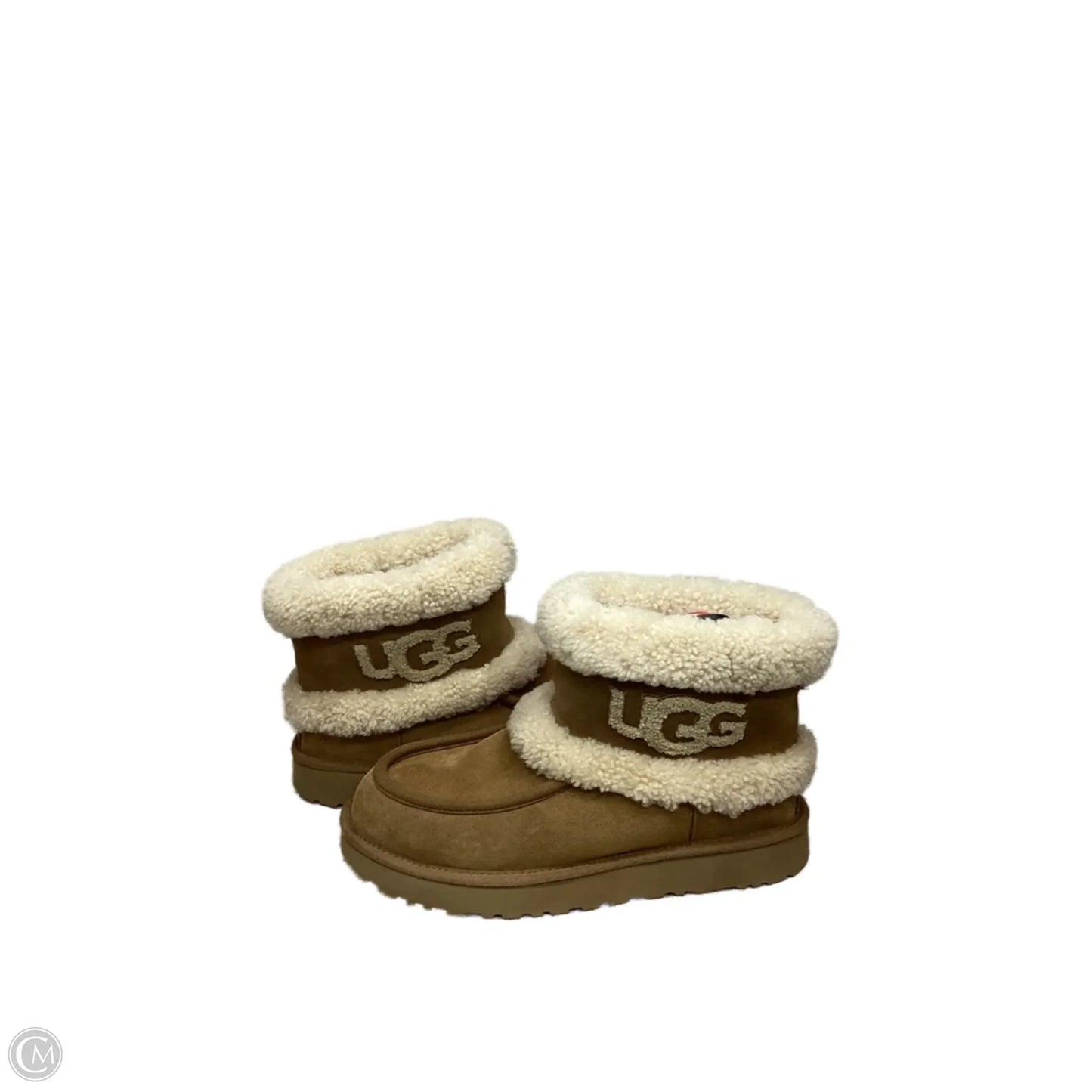 Boots Designer By Ugg In Brown, Size: 9