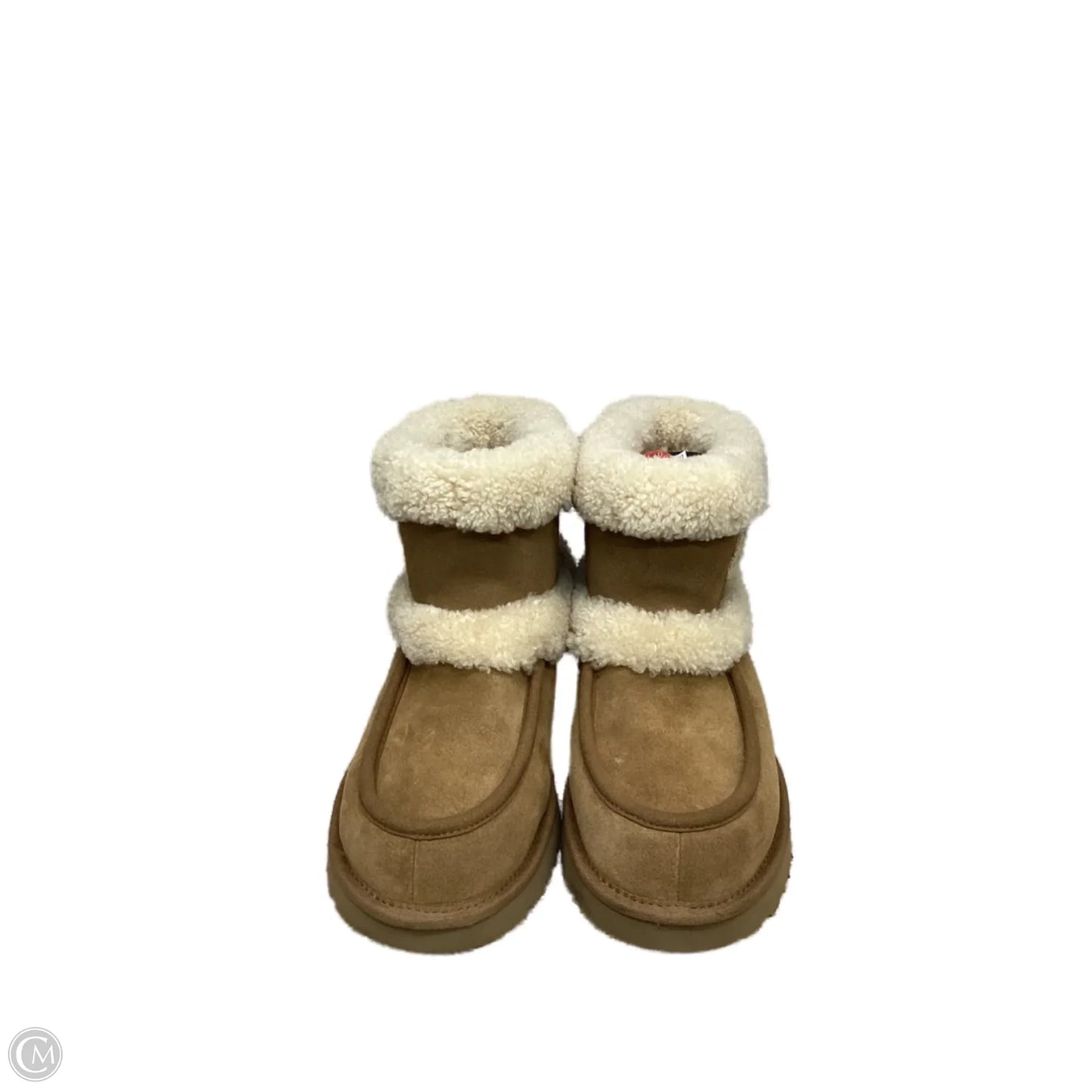 Boots Designer By Ugg In Brown, Size: 9