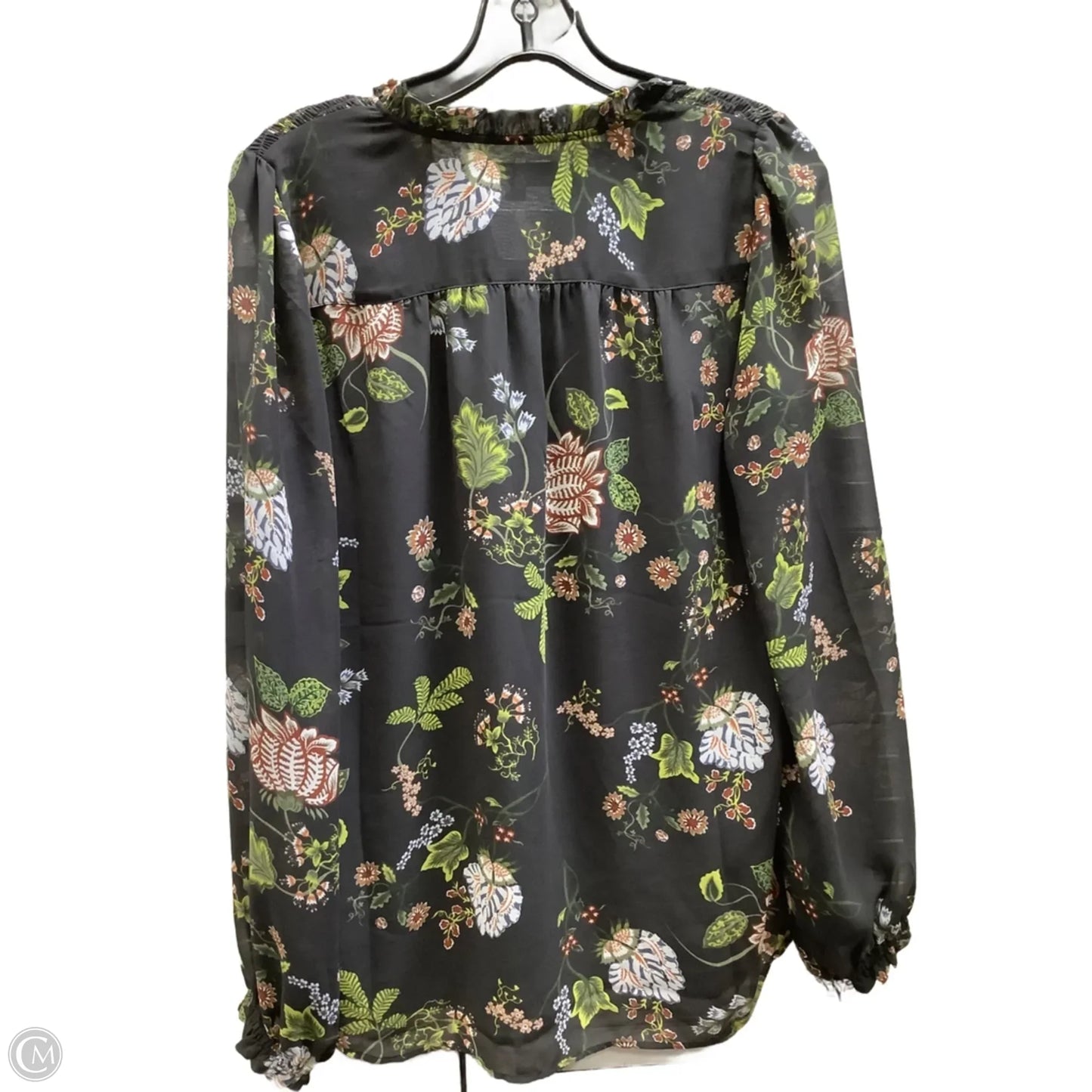 Top Long Sleeve By Loft In Floral Print, Size: S