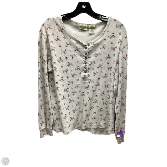 Top Long Sleeve By St Johns Bay In Multi-colored, Size: M