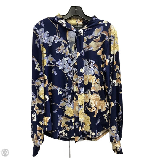 Top Long Sleeve By Lauren By Ralph Lauren In Floral Print, Size: Sp
