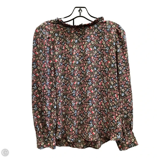 Top Long Sleeve By Loft In Paisley Print, Size: Sp