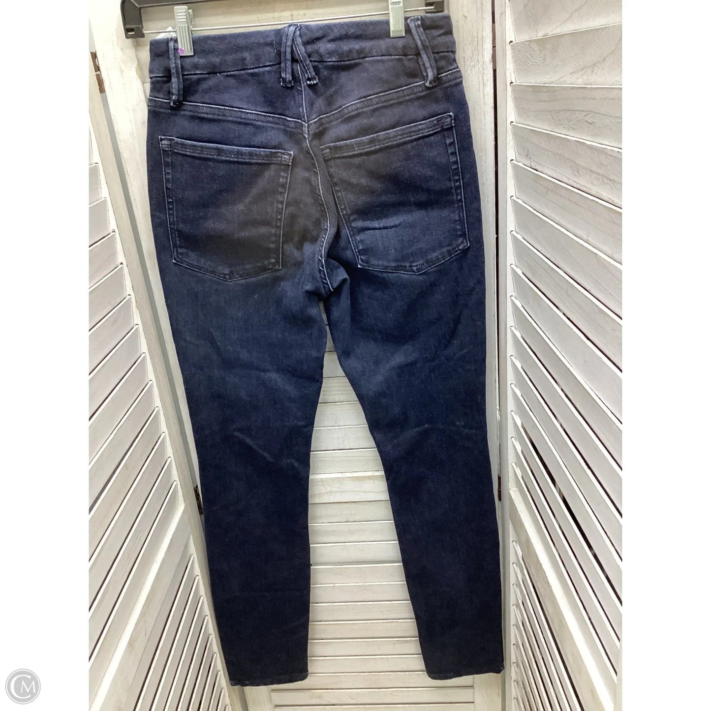 Jeans Skinny By Good American In Blue Denim, Size: 6