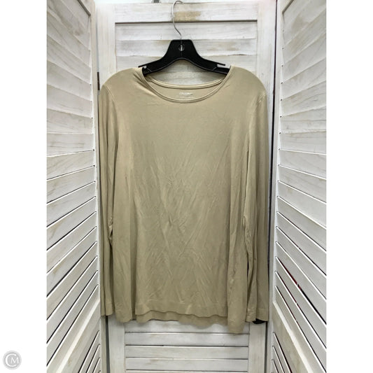 Top Long Sleeve By Chicos In Beige, Size: L