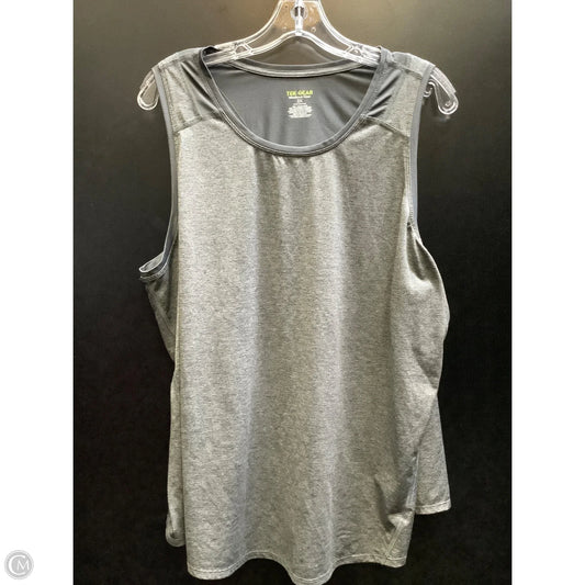 Athletic Tank Top By Tek Gear In Grey, Size: 2x