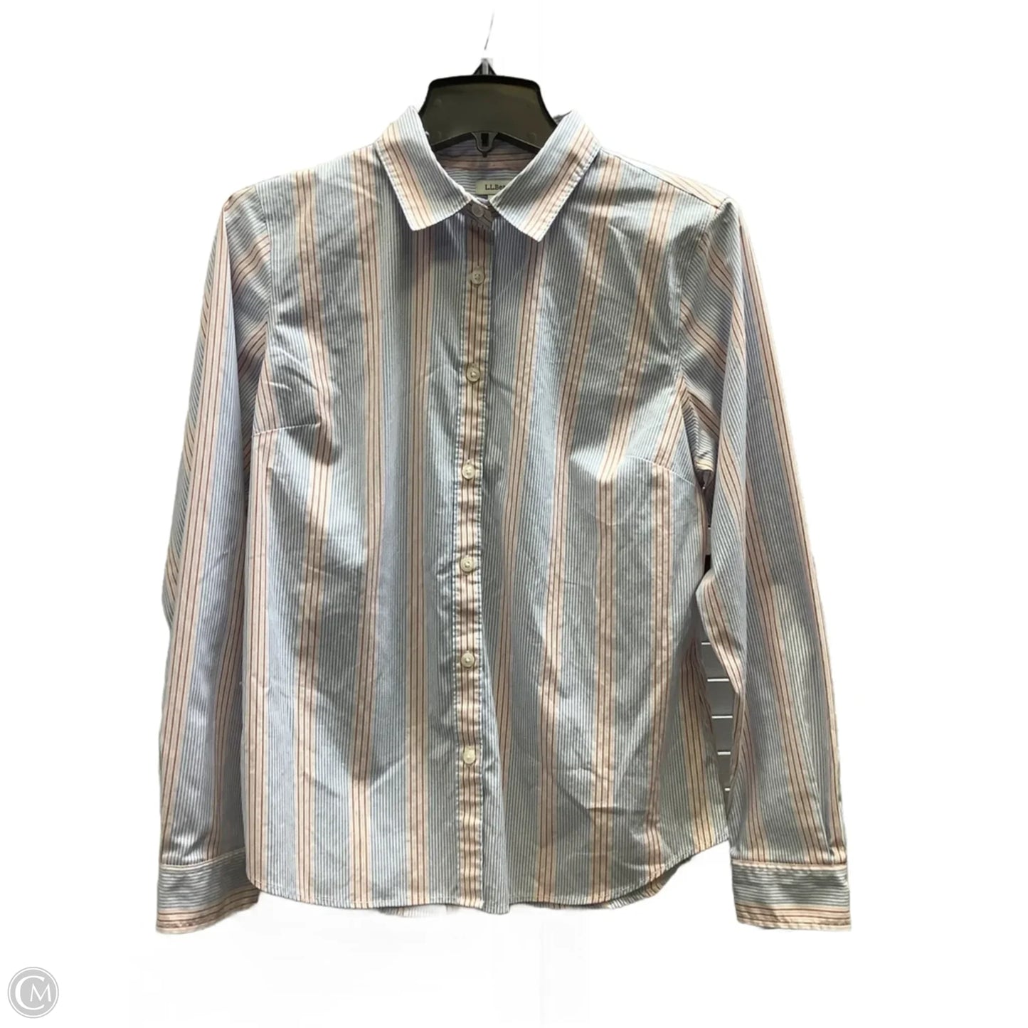 Top Long Sleeve By L.l. Bean In Striped Pattern, Size: S