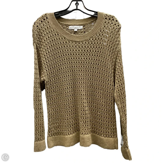 Top Long Sleeve By Loft In Brown, Size: S