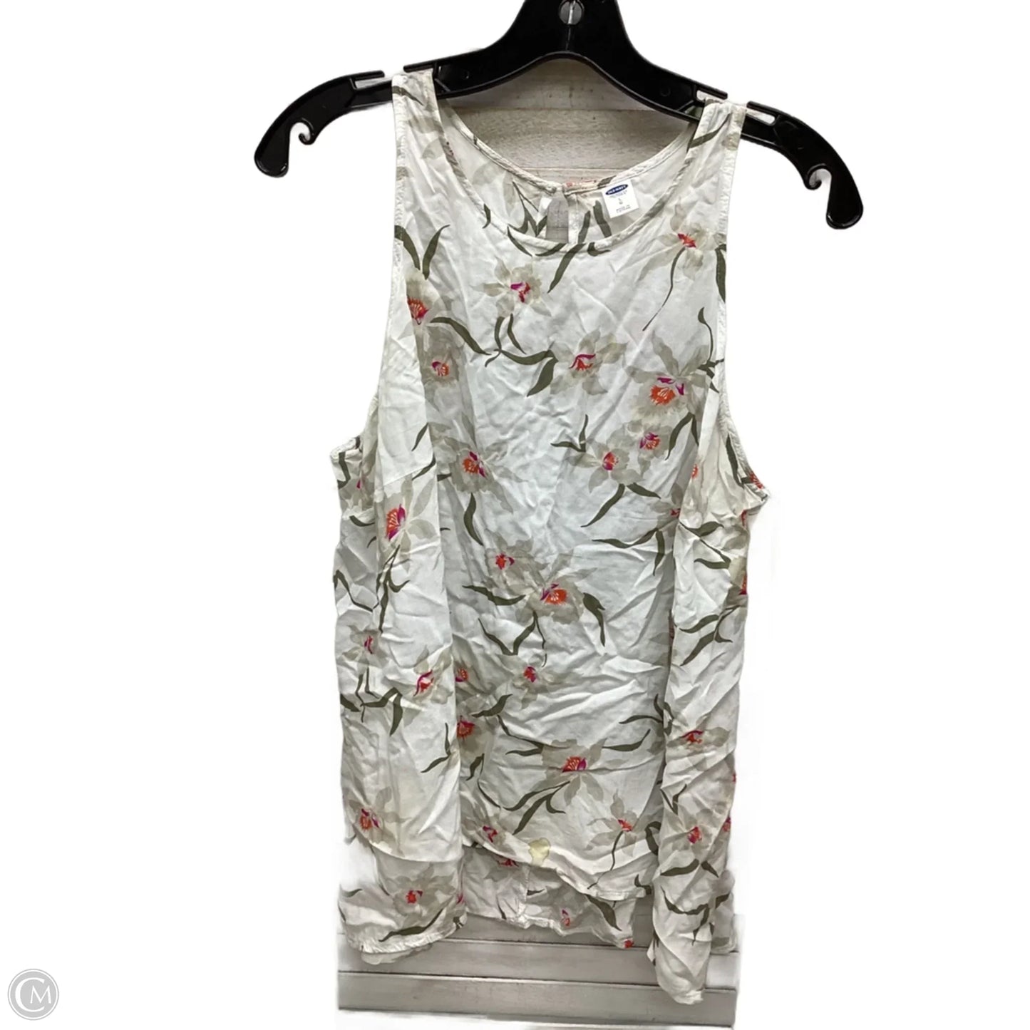 Top Sleeveless By Old Navy In Floral Print, Size: L