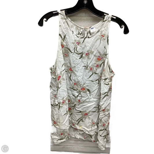 Top Sleeveless By Old Navy In Floral Print, Size: L