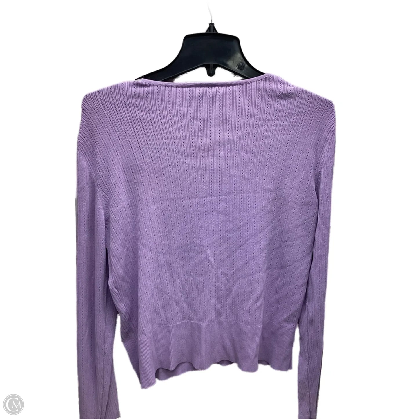 Cardigan By Talbots In Purple, Size: M
