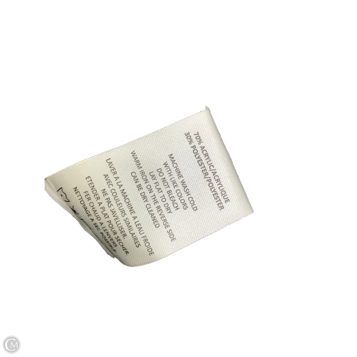 Cardigan By Vigoss In Black & Cream, Size: Xl