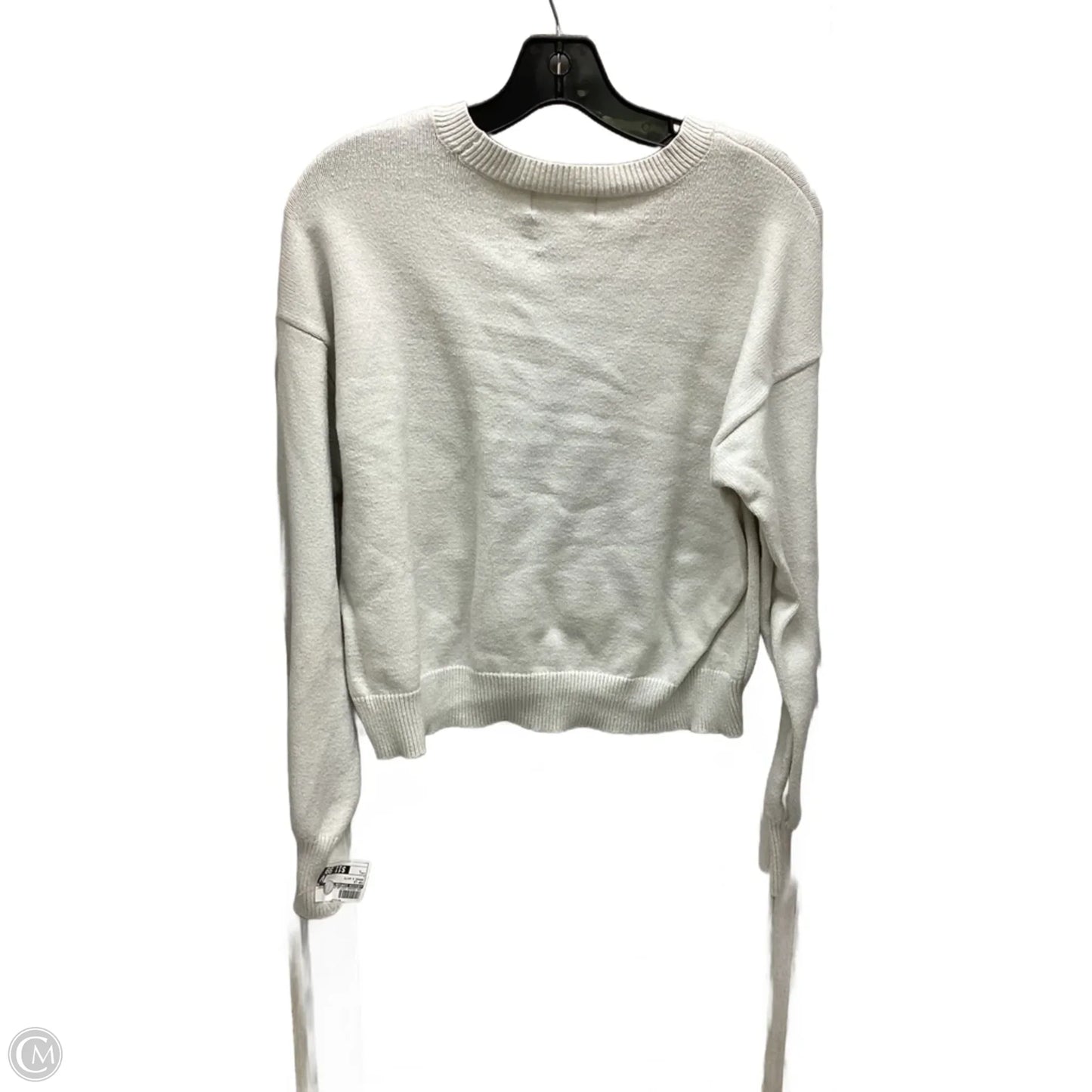 Top Long Sleeve By Jessica Simpson In Orange & White, Size: L