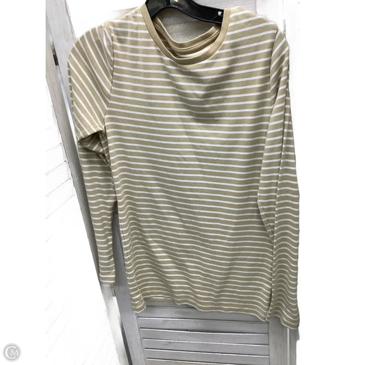 Top Long Sleeve By Gap In Striped Pattern, Size: L