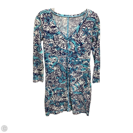 Dress Designer By Lilly Pulitzer In Blue & White, Size: Xs