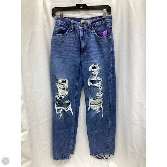 Jeans Straight By Levis In Blue Denim, Size: 2