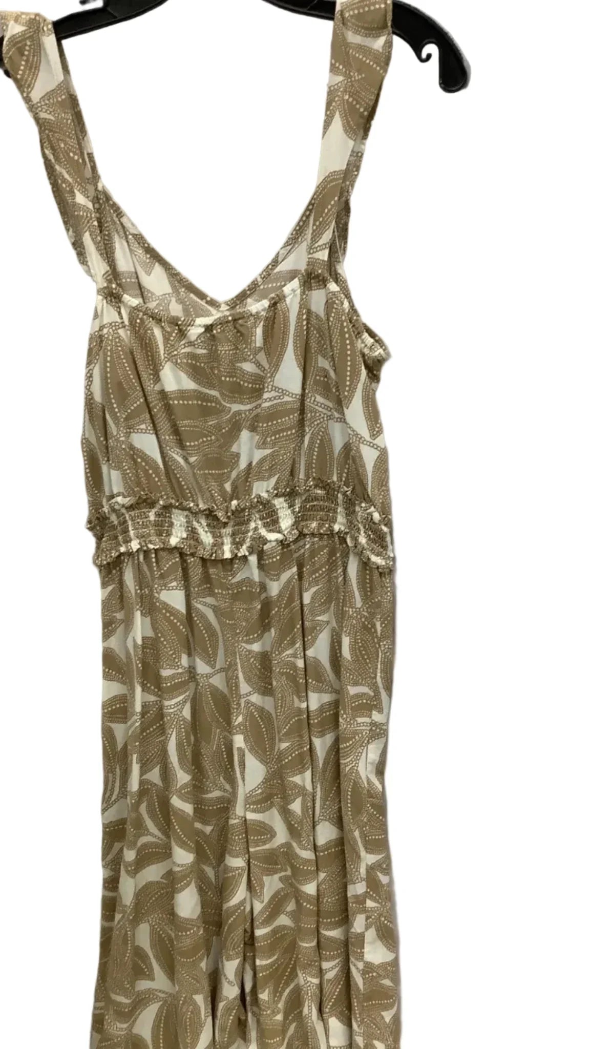 Jumpsuit By Loft In Cream & Tan, Size: L