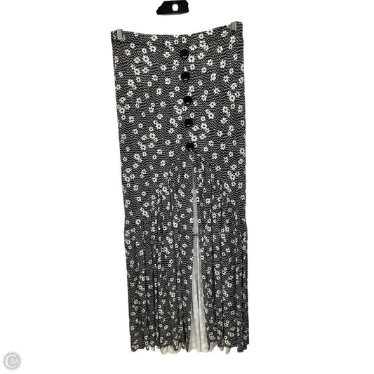 Skirt Maxi By Boohoo Boutique In Black & White, Size: 10