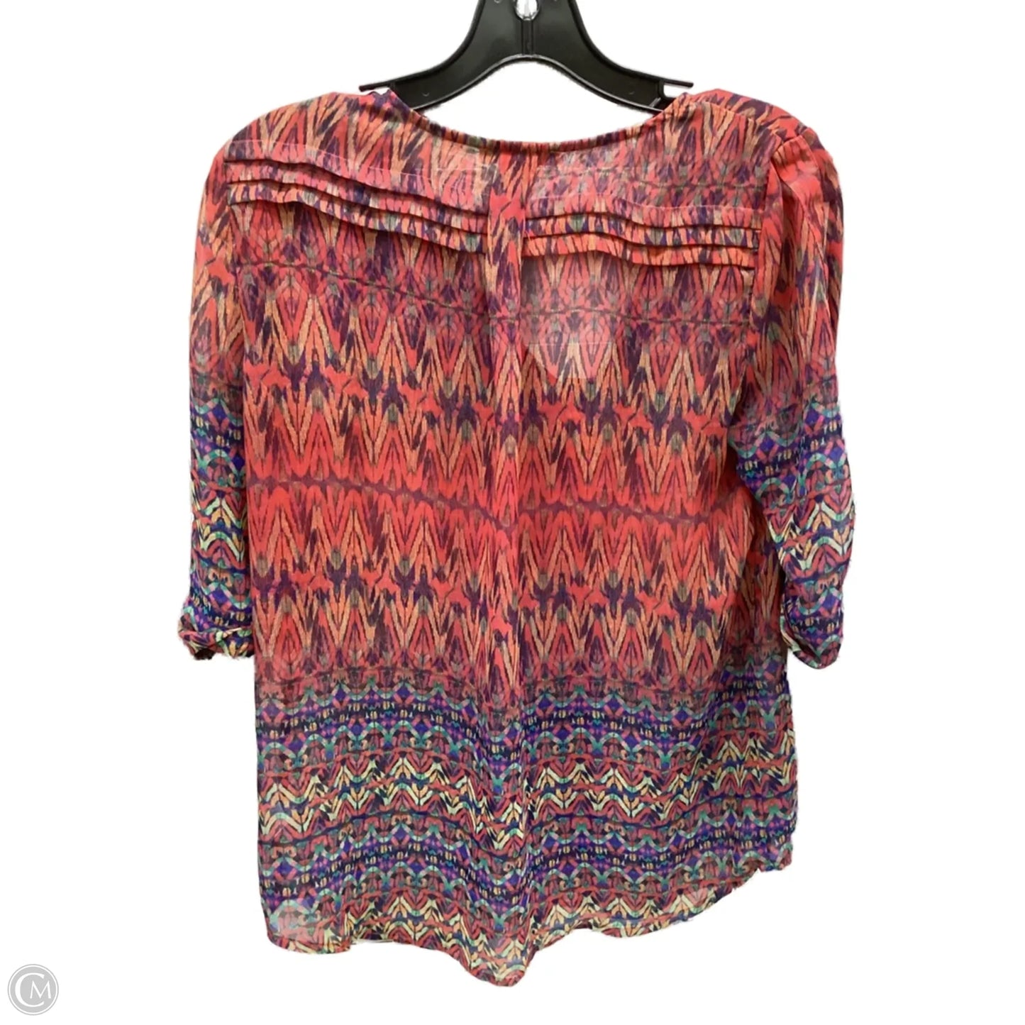 Top Long Sleeve By Skies Are Blue In Multi-colored, Size: S