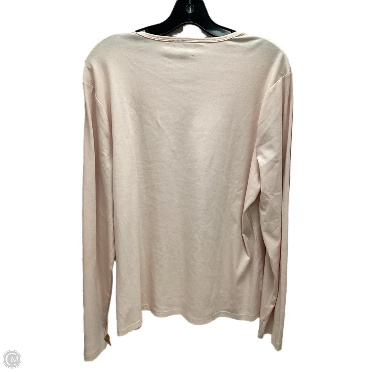 Top Long Sleeve By Lauren By Ralph Lauren In Pink, Size: Xxl