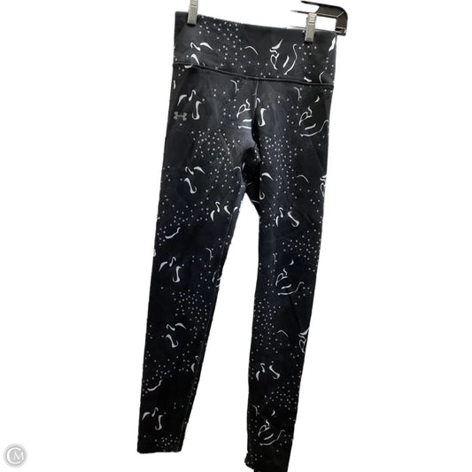 Athletic Leggings By Under Armour In Black & White, Size: S