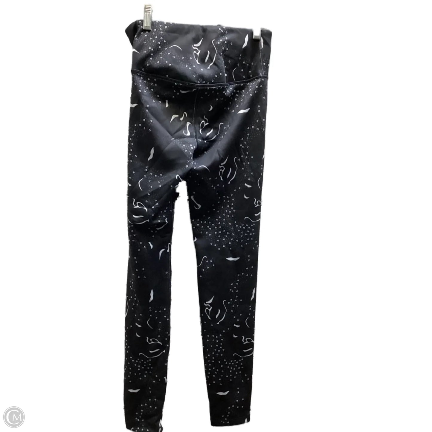 Athletic Leggings By Under Armour In Black & White, Size: S