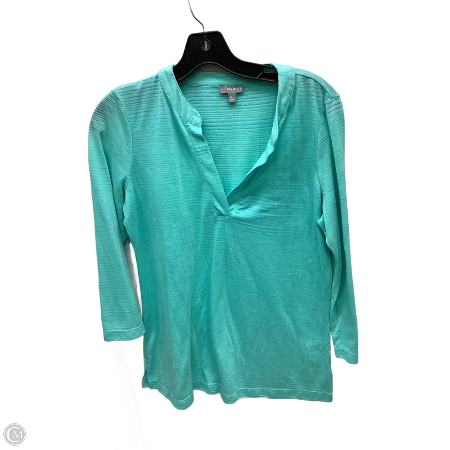 Top Long Sleeve By Talbots In Blue, Size: M