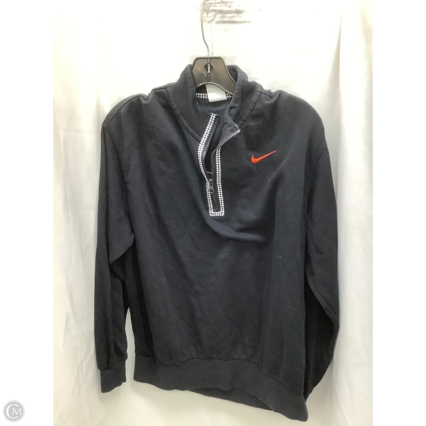 Athletic Sweatshirt Collar By Nike Apparel In Black, Size: Xs