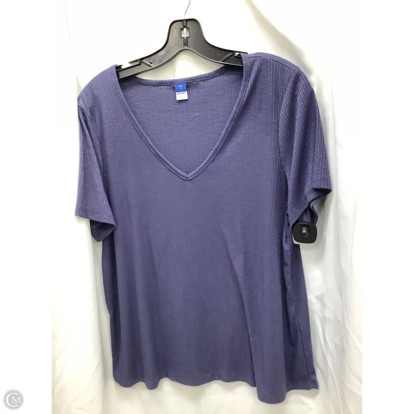 Top Short Sleeve By Old Navy In Blue, Size: L
