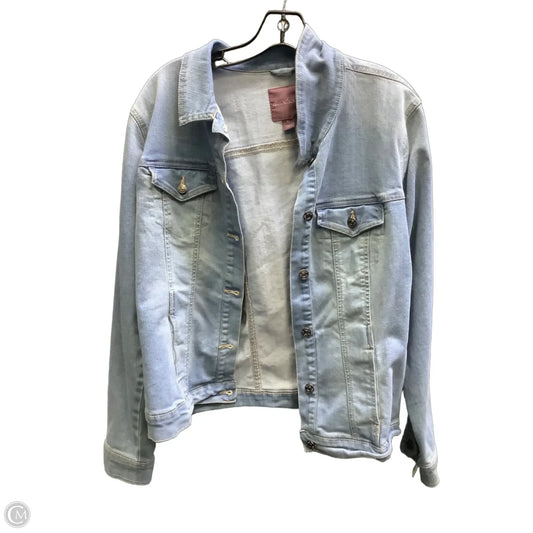Jacket Denim By Gloria Vanderbilt In Blue Denim, Size: Xl