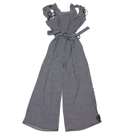 Jumpsuit By Monteau In Blue & White, Size:M