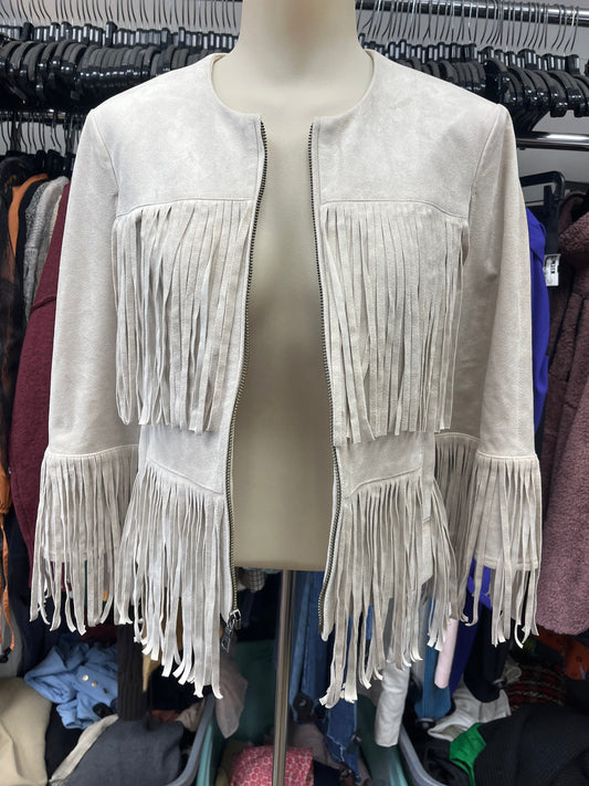 Jacket Other By Bcbgmaxazria In Taupe, Size:Xs