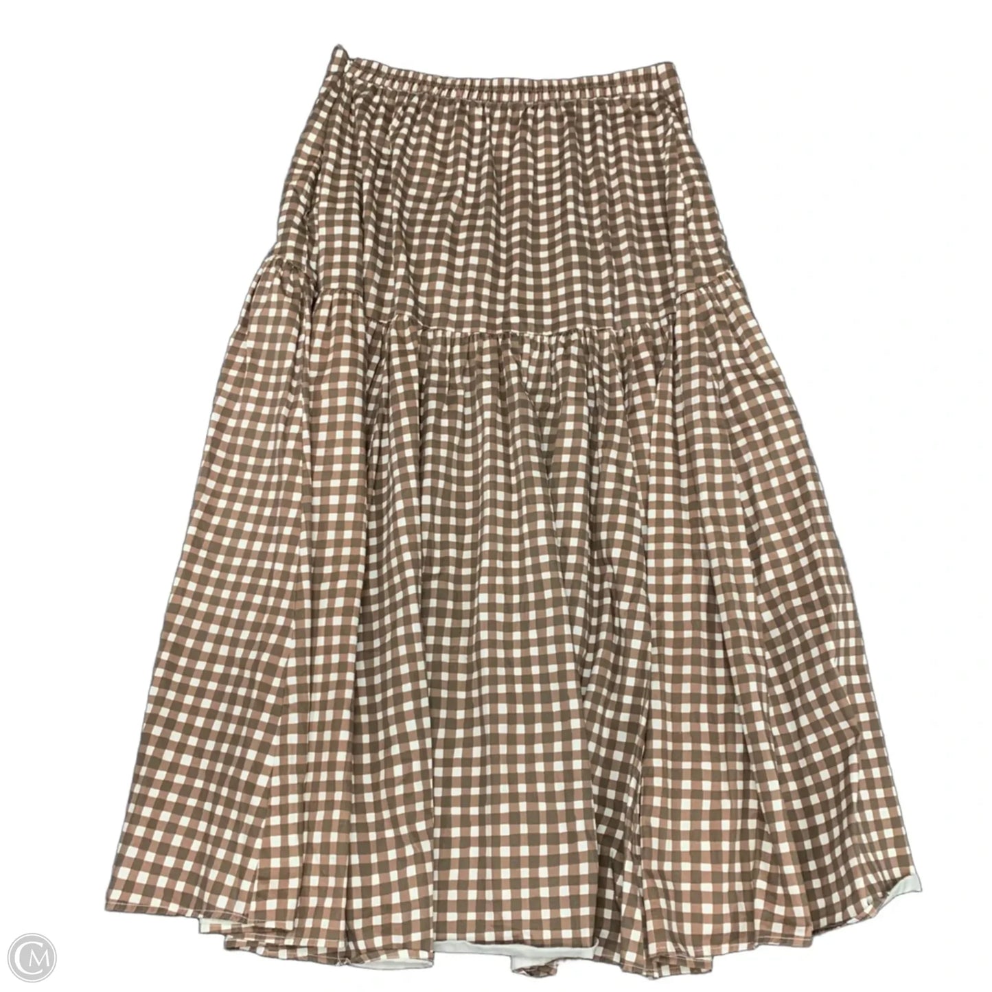 Skirt Maxi By Hutch In Brown & White, Size: 2x
