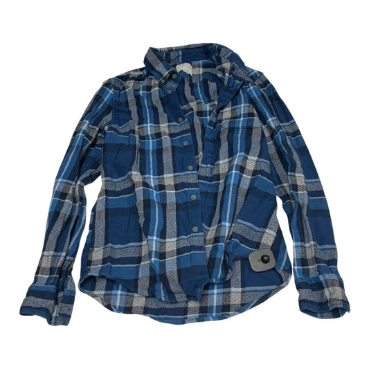 Top Long Sleeve By American Eagle In Blue, Size: S
