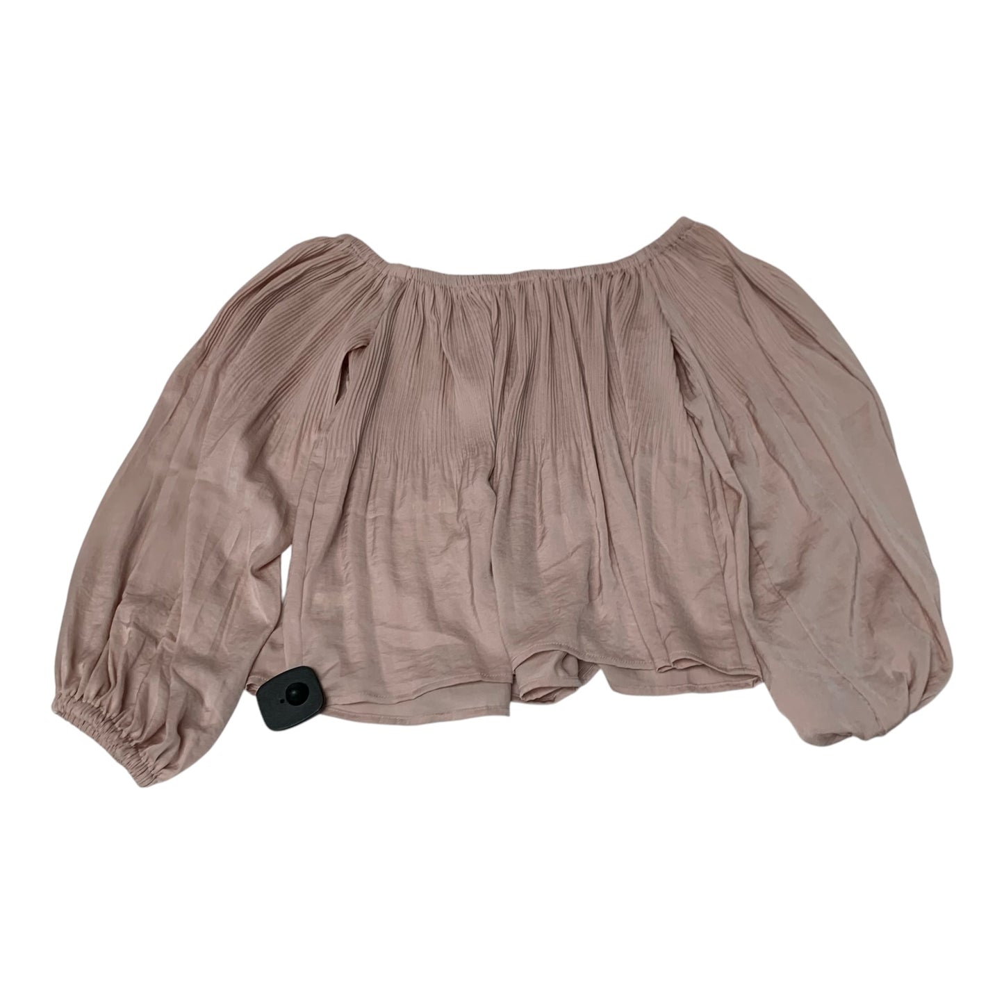 Blouse Long Sleeve By Express In Pink, Size: S