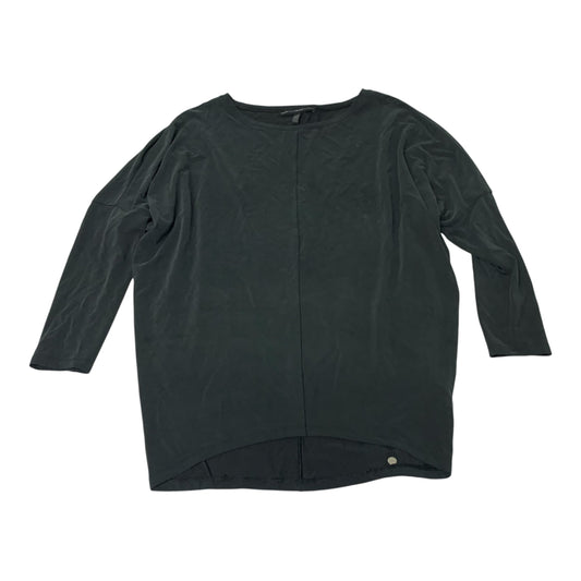 Top Long Sleeve Basic By White House Black Market In Grey, Size: Xxs
