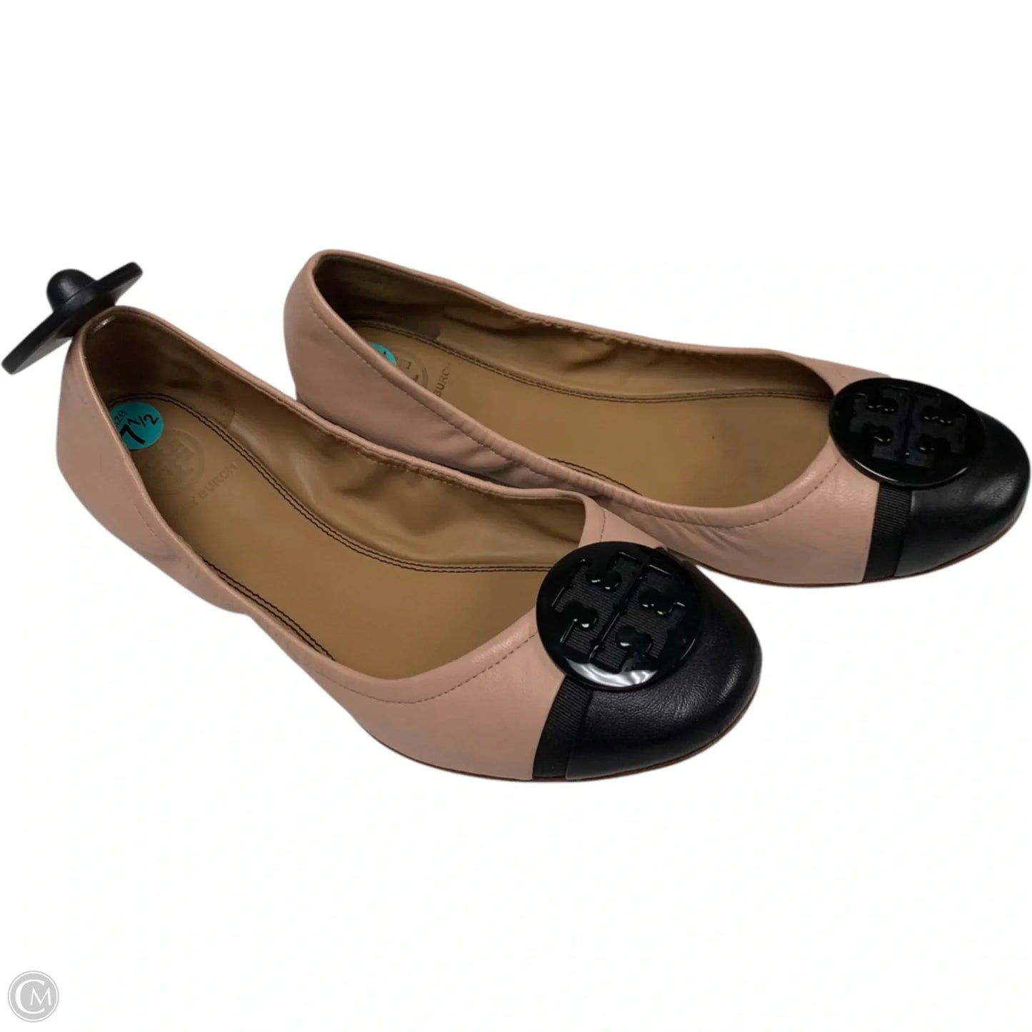 Shoes Designer By Tory Burch In Black & Pink, Size: 7.5