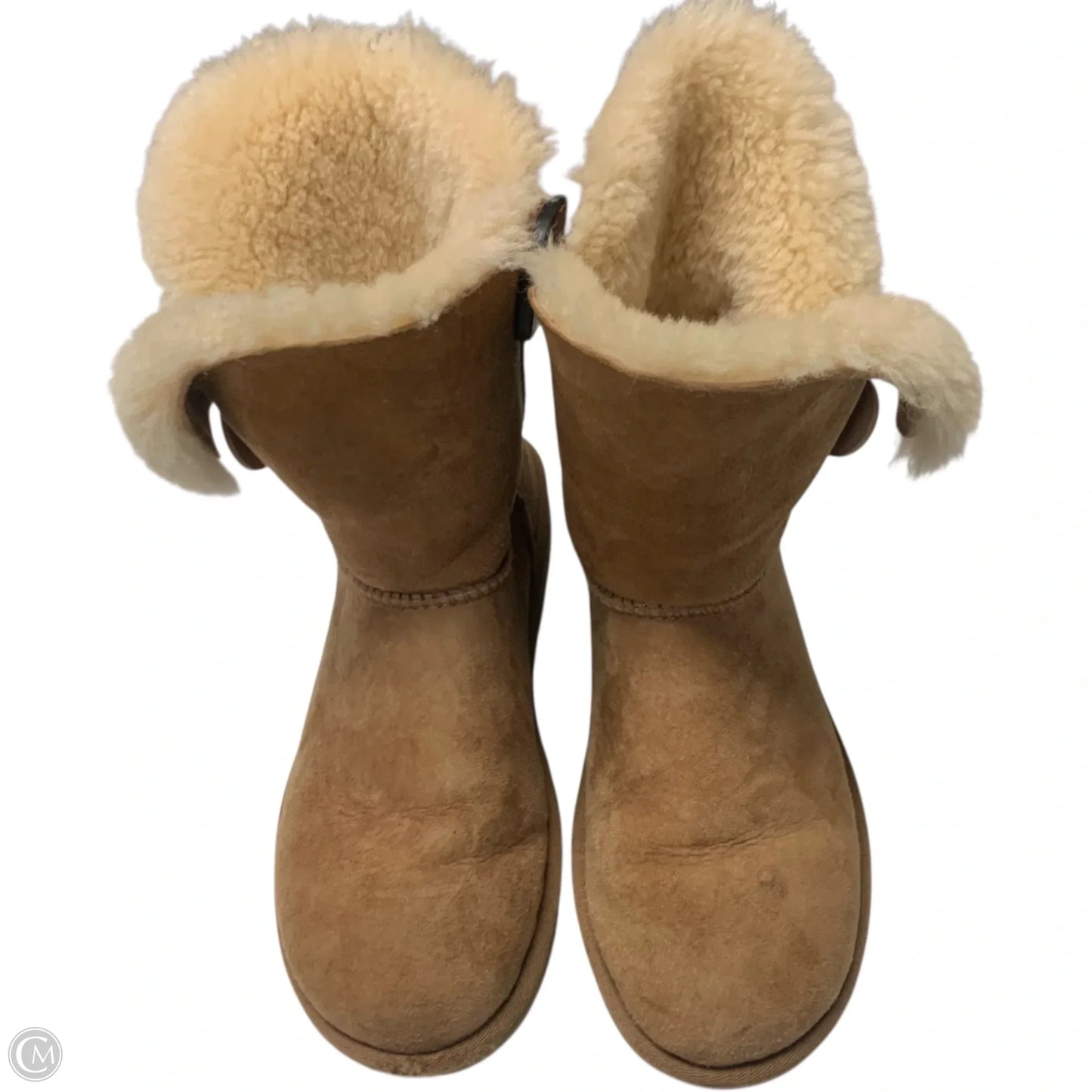 Boots Designer By Ugg In Brown, Size: 8