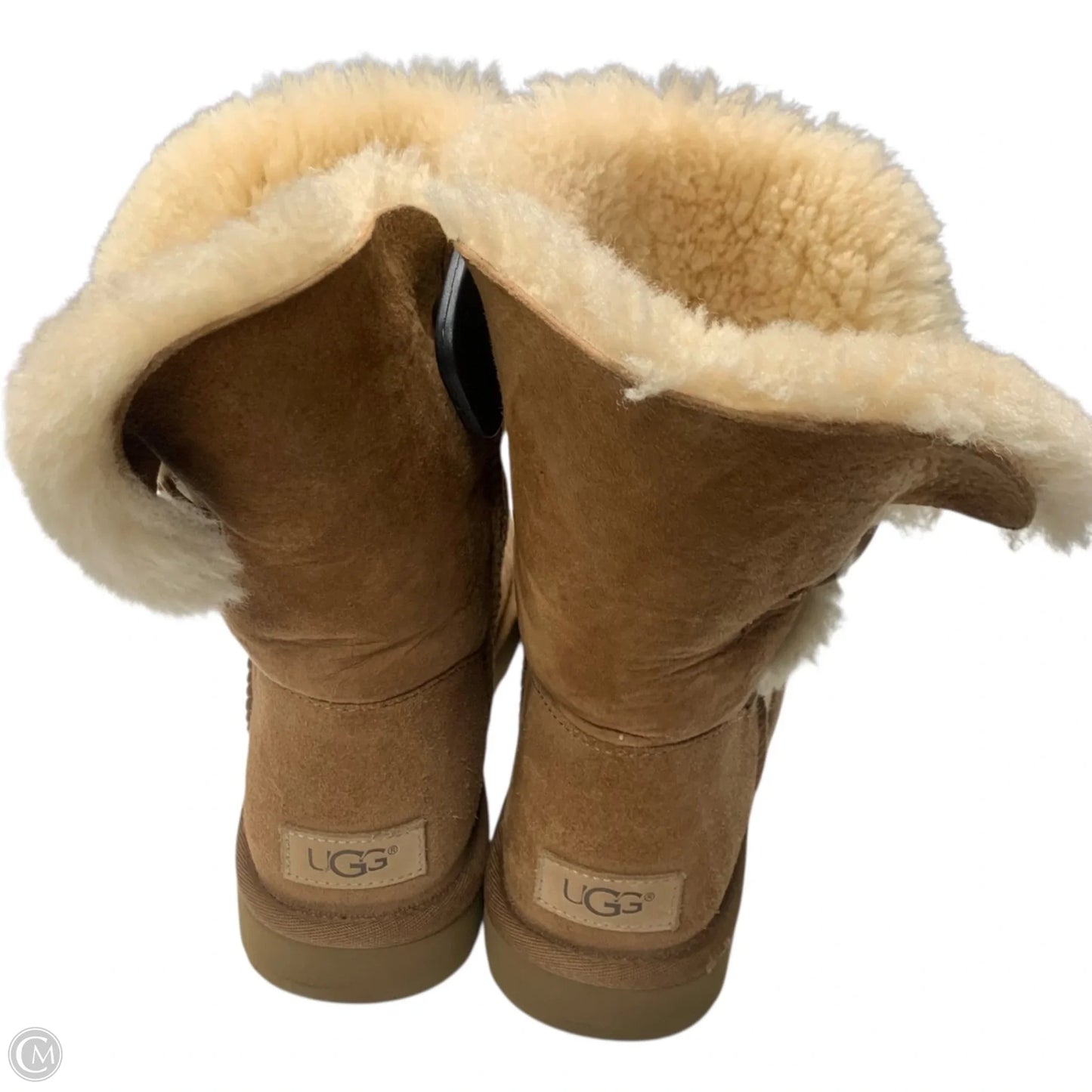 Boots Designer By Ugg In Brown, Size: 8