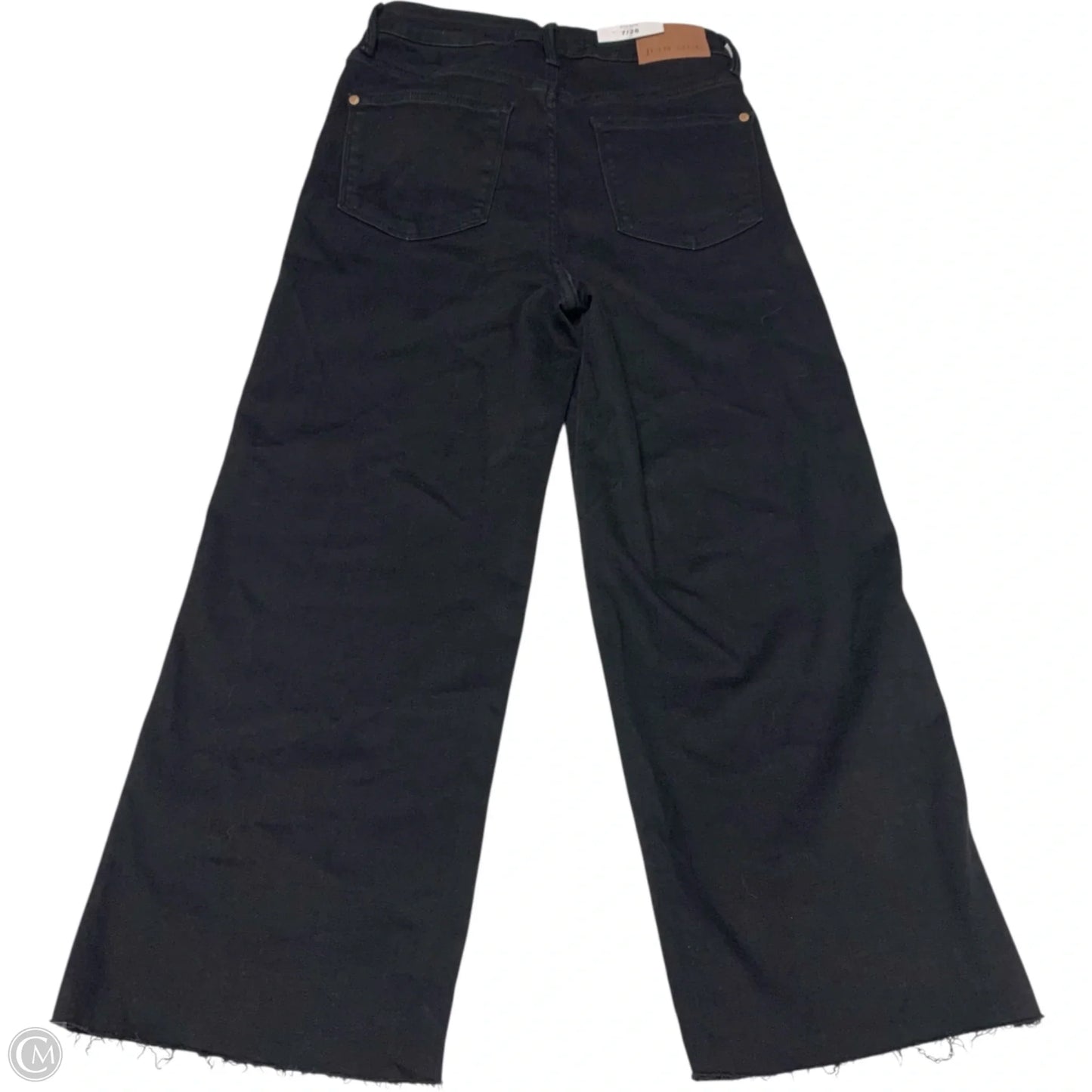 Jeans Cropped By Judy Blue In Black Denim, Size: 6