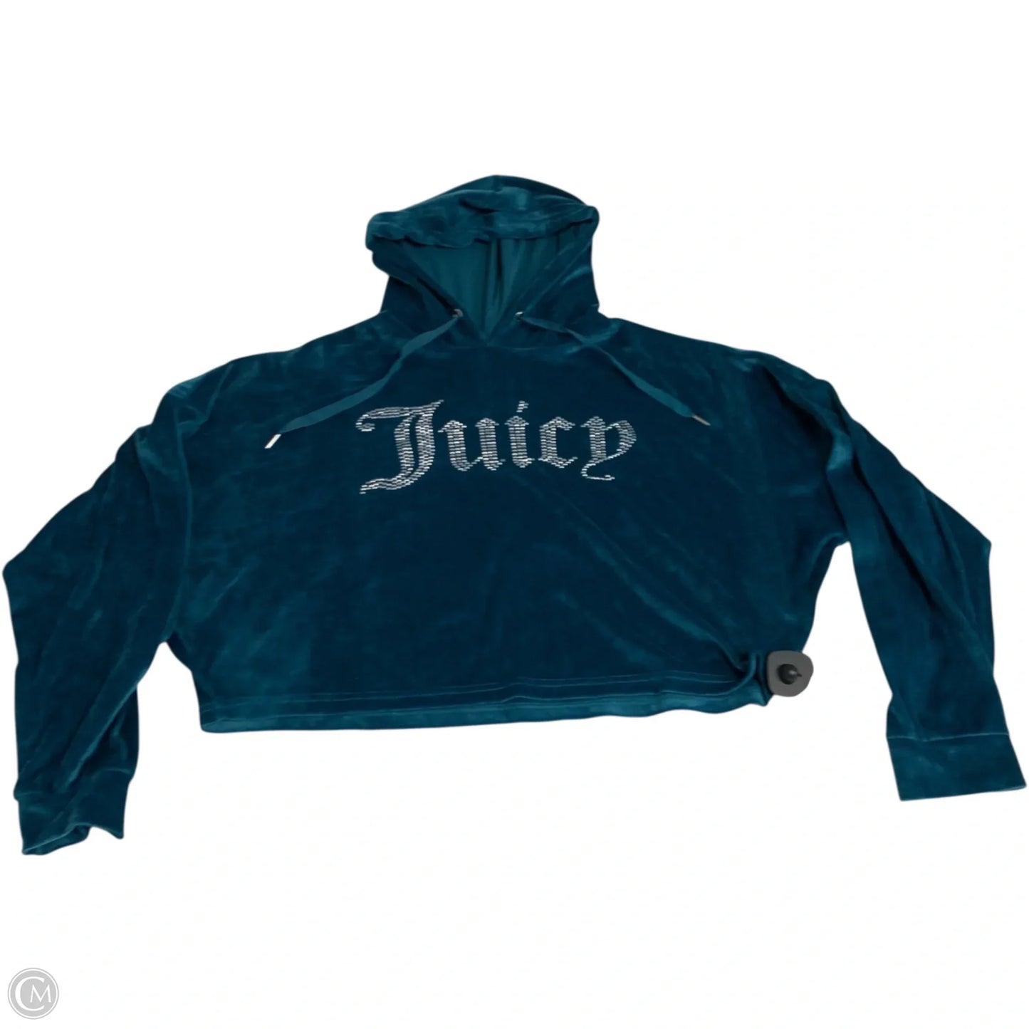 Sweatshirt Hoodie By Juicy Couture In Blue, Size: M
